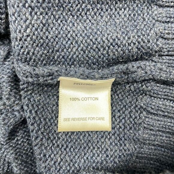 Pendleton Sweater Mens Medium Blue Cotton Full Zip Knit - Picture 6 of 12